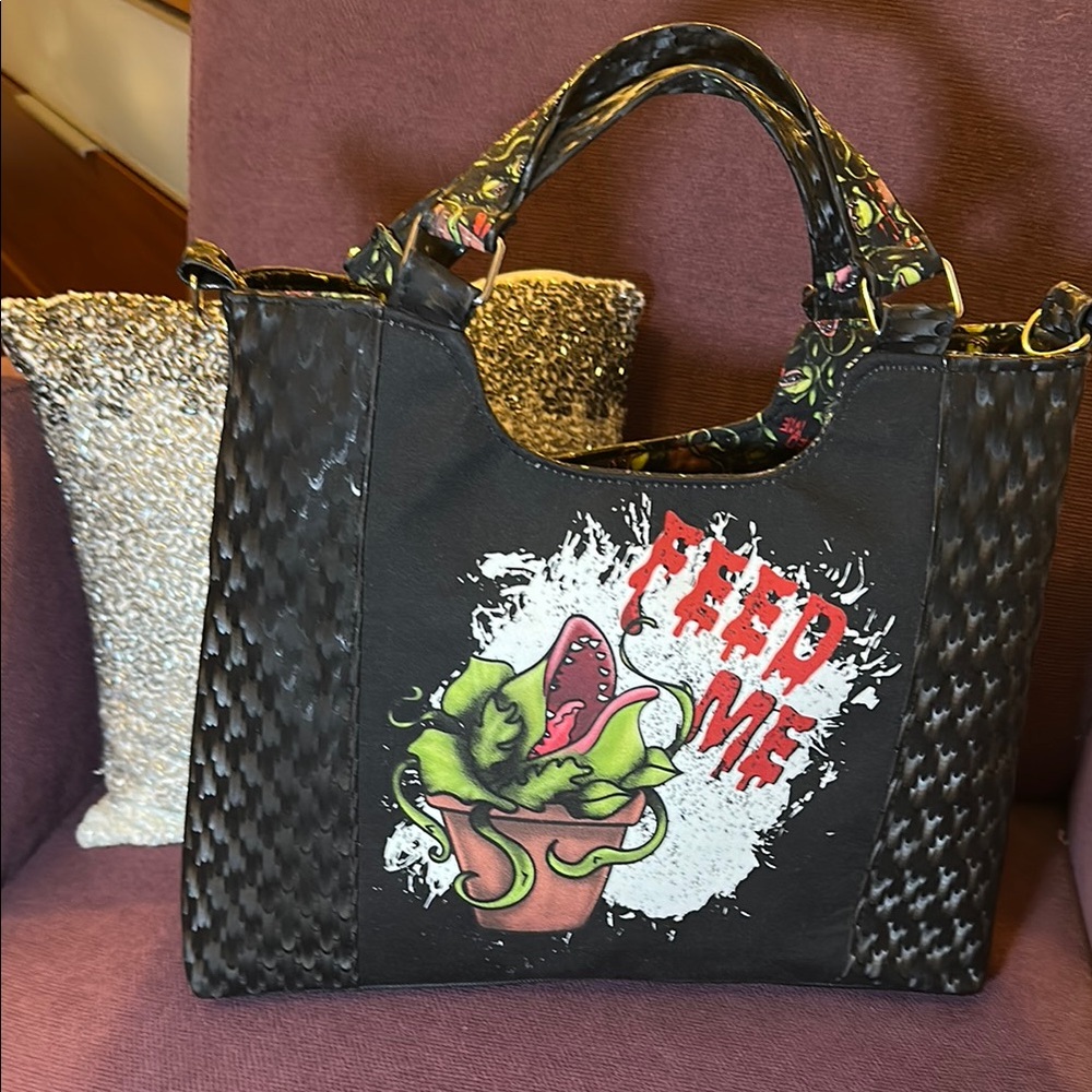 Black and Green Women's Tote Bag Little Shop of Horrors by and inspired